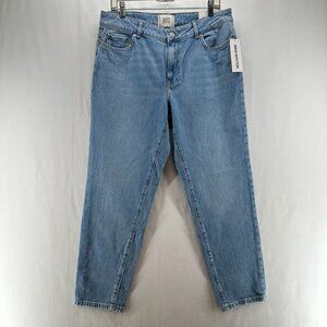 BDG Jeans Womens Size 31 Mid Rise Skinny Cropped Light Washed Denim Cotton Blue